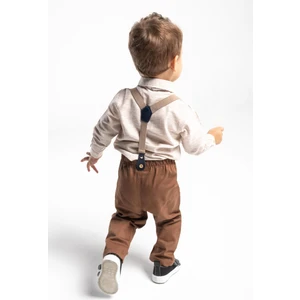 Erkek Bebek&çocuk Takım Elbise Papyon ve Salopetli 4'lü Set