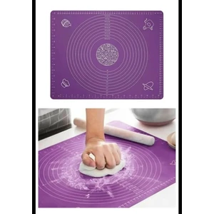 Silikon Ölçekli Hamur Açma Matı Baklava Börek Ekmek Mantı Erişte Hamuru Yoğurma Matı