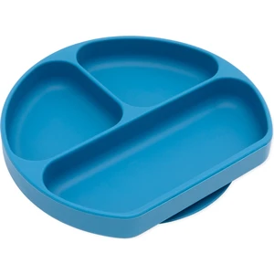 Silikon Vakumlu Tabak - Koyu Mavi