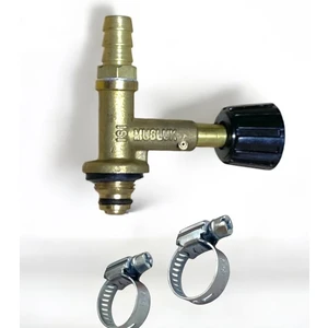 Yüksek Çıkışlı Katmer Uçlu Sac Pürmüz Küçük Tüp Musluğu 2 Kelepçe