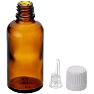 50 cc İçten Damlalıklı Amber Şişe - 30 Adet