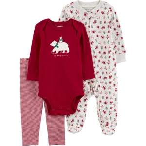 Kız Çocuk Tulum Body Pantolon Set 3'lü Paket