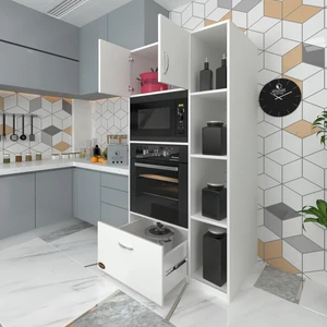 Kenzlife fırın dolabı makbule byz 180*90*56 mutfak çekmeceli ayaklı banyo kiler ofis