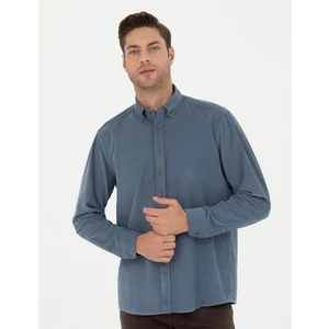 Pierre Cardin Erkek Koyu Mavi Regular Fit Uzun Kollu Gömlek 50274112-VR032
