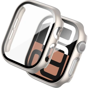 Apple Watch Seri 9-8-7 45MM Uyumlu Ekran ve Kasa Koruyucu Yıldız Işığı