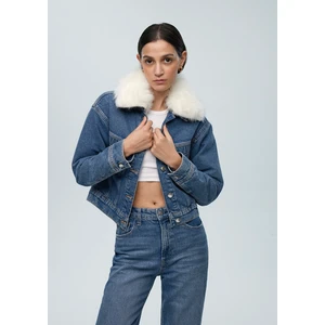 Casey Iconic Indigo Mavisi Suni Kürklü Jean CEKET1110196-88592