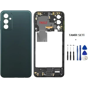Samsung Galaxy M23  - SM-M236 FULL Kasa Arka Kapak Takım SİYAH - TAMİR SETİ