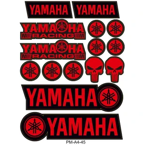 Rebon Moto Design Yamaha Motosiklet Çoklu Sticker Seti 01