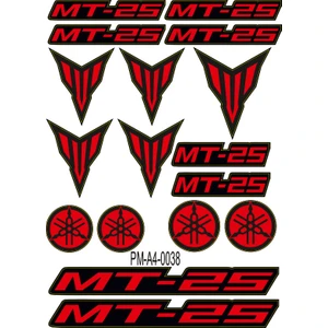 Rebon Moto Design Yamaha Mt-25 Motosiklet Çoklu Sticker Seti 02
