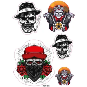 Trend Karışık Ekipman Kask Motorsiklet Sticker Seti 05