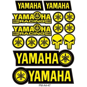 Rebon Moto Design Yamaha Motosiklet Çoklu Sticker Seti 03