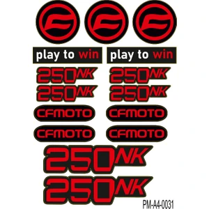 Rebon Moto Design Cfmoto 250NK Motosiklet Çoklu Sticker Seti 05