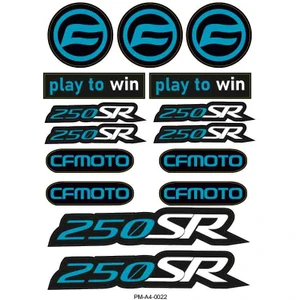Rebon Moto Design Cfmoto 250SR Motosiklet Çoklu Sticker Seti 01