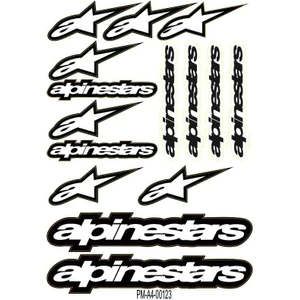 Sponsor Alpinestars Tasarımlı Ekipman Kask Motorsiklet Sticker Seti 01