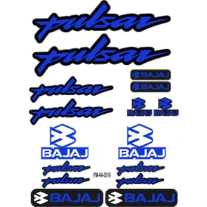 Rebon Moto Design Pulsar Bajaj Motosiklet Çoklu Sticker Seti 03