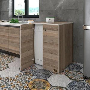 Kenzlife bulaşık&çamaşır&kurutma makinesi dolabı kapaklı nurten crd 90*70*60 banyo ofis