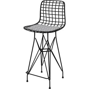 Knsz orta boy tel bar sandalyesi 1 li mağrur syhtalen 65 cm oturma yüksekliği mutfak bahçe cafe ofis