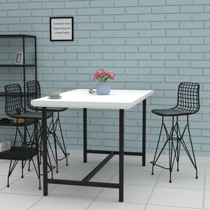 Knsz orta boy tel bar sandalyesi 1 li mağrur syhsyh 65 cm oturma yüksekliği mutfak bahçe cafe ofis