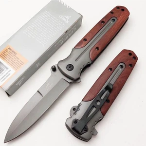 Kişiye Özel Gerber Serisi Avcı Tip Kamp Çakısı 21 cm - Ahşap Sap