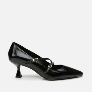 01AYH293480A100 MARY Jane  Deri Siyah Kadın Stiletto