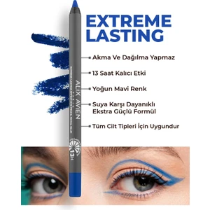 Alix Avien Suya Dayanıklı Mavi Göz Kalemi - Etki - Extreme Lasting Effect Eye Pencil Royal Blue