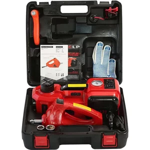 Ekinler El Aletleri Elektrikli Araba Kriko Kiti 5 Ton 12V Hidrolik Kriko Seti, Darbe Anahtarı ve Şişirme