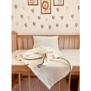 Bebek Müslin Nevresim Takımı Ekru 100 X 150
