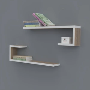 Kenzlife kitaplık kayra 015*060*20*2 crd duvar rafı