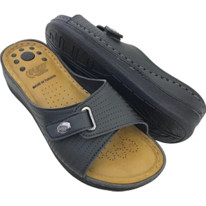 Akd Ayakkabıcılık Kadın Ortopedik Konfor Modeli Günlük Şık Terlik Anatomik Tabanlı Rahat Dışarı & Ev Terliği