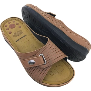 Akd Ayakkabıcılık Kadın Ortopedik Konfor Modeli Günlük Şık Terlik Anatomik Tabanlı Rahat Dışarı & Ev Terliği