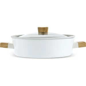 Swiss Crystal Creamy Wood Karnıyarık Tencere 30 cm