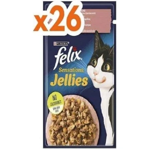 Sensation Somonlu Karidesli Jel Pouch Kedi Yaş Mama 85 Gr*26 Adet