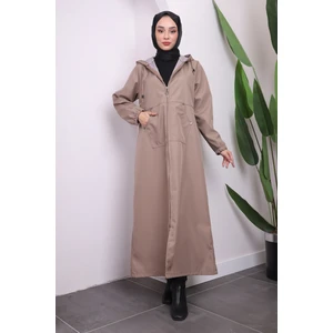 Vizon Kapşonlu Fermuarlı Kap