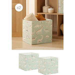 Ocean Home Textile 2'li Çocuk Odası Dinozor Kutu Set 33 x 30 x 33 cm