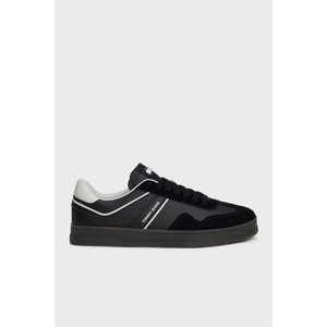 Tommy Jeans Logolu Deri Karışımlı Sneaker Ayakkabı Erkek Ayakkabı EM0EM01462 Bds