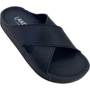 Akd Ayakkabıcılık Terlik Kadın Ekstra Rahat Kaymaz Taban Çapraz Bantlı  Günlük Terlik