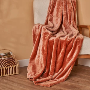 Bella Maison Shelly Wellsoft Tv Battaniyesi Kiremit (140X190 Cm)