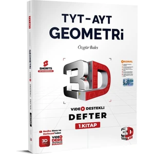3D Yayınları TYT - AYT Geometri Defter Video Destekli