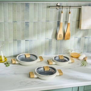 Swiss Crystal Creamy Wood 6 Parça Sahan Seti