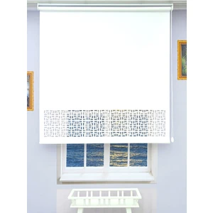 Lazer Stor Perde - Kırık Beyaz Mat Stor Kumaşı - 30 Cm Lazer Yüksekliği - Metal Kasa Ve Kapak