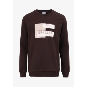 Bisiklet Yaka Kahve Erkek Sweatshırt M4WM-SWT-1518
