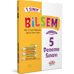 Editör Yayınları 1. Sınıf BİLSEM Tamamı Çözümlü 5 Deneme Sınavı