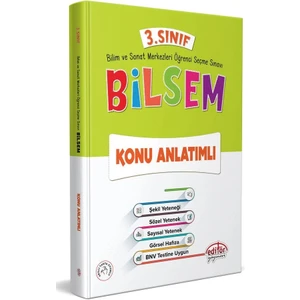 Editör Yayınları 3. Sınıf BİLSEM Konu Kitabı