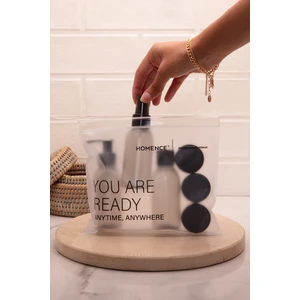 Seyahat Makyaj Çantası Ve Füme Şişe 100ml Seyahat Kiti 6'lı