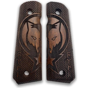 Zib Grips Silah Kabzası - Colt 1911, Girsan Mc 1911 ile Uyumlu - Koyu Kahverengi Renk - CLT1911CV071