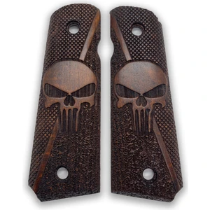 Zib Grips Silah Kabzası - Colt 1911, Girsan Mc 1911 ile Uyumlu - Koyu Kahverengi Renk - CLT1911CV022