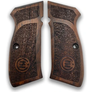 Zib Grips Silah Kabzası - Cz 75, Canik 55, S120, L120 ile Uyumlu - Koyu Kahverengi Renk - CZ75CV009