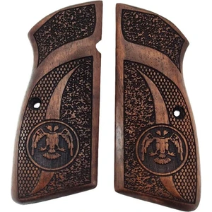 Zib Grips Silah Kabzası - Zig 14, Browning Hp, High Power 14, Spor Kasa ile Uyumlu - Koyu Kahverengi Renk - BRWHPSCV006
