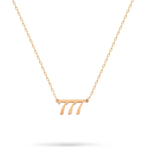 925 Ayar Gümüş 777 Şans Kolyesi - Melek Sayısı Kolye