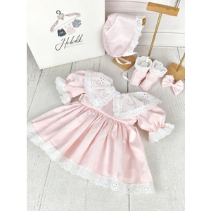 Bebek Çocuk Fisto Yakalı Elbise Set